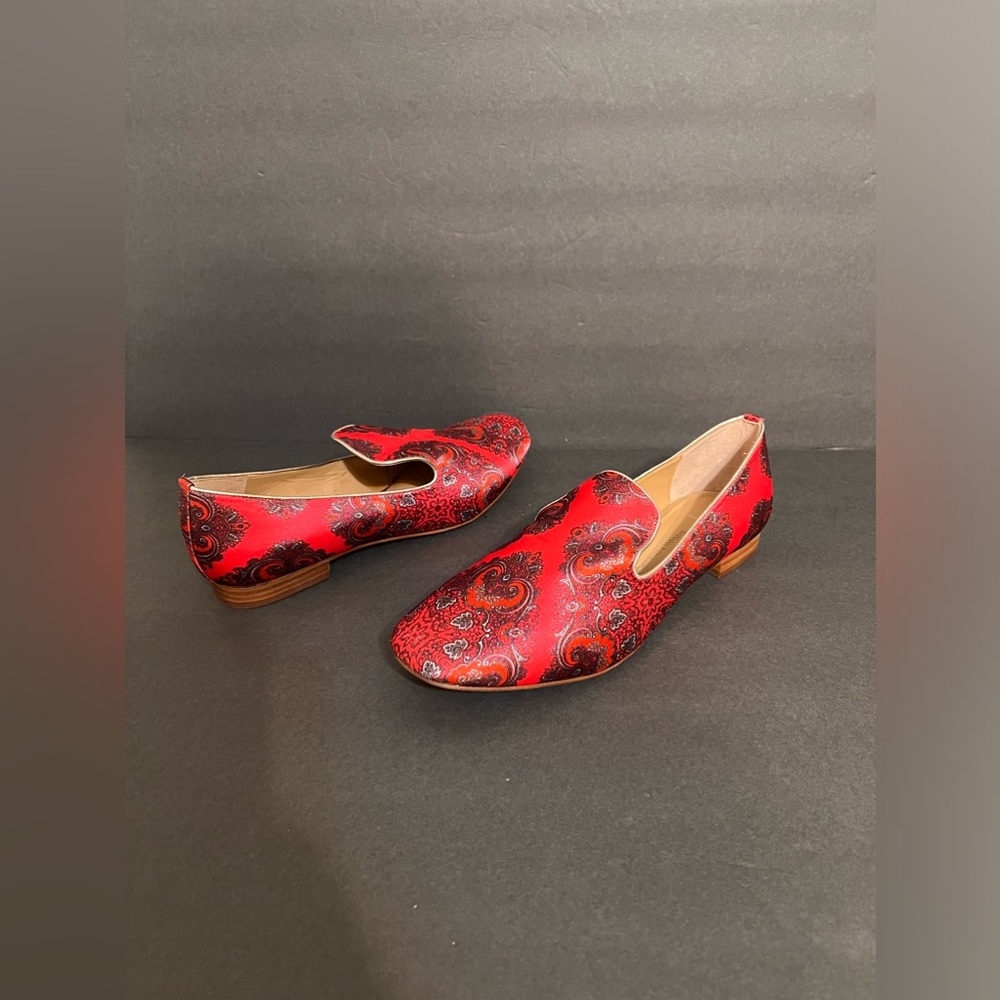 Women’s Banana Republic Louisa Paisley Loafer Pink Shoes Size 10